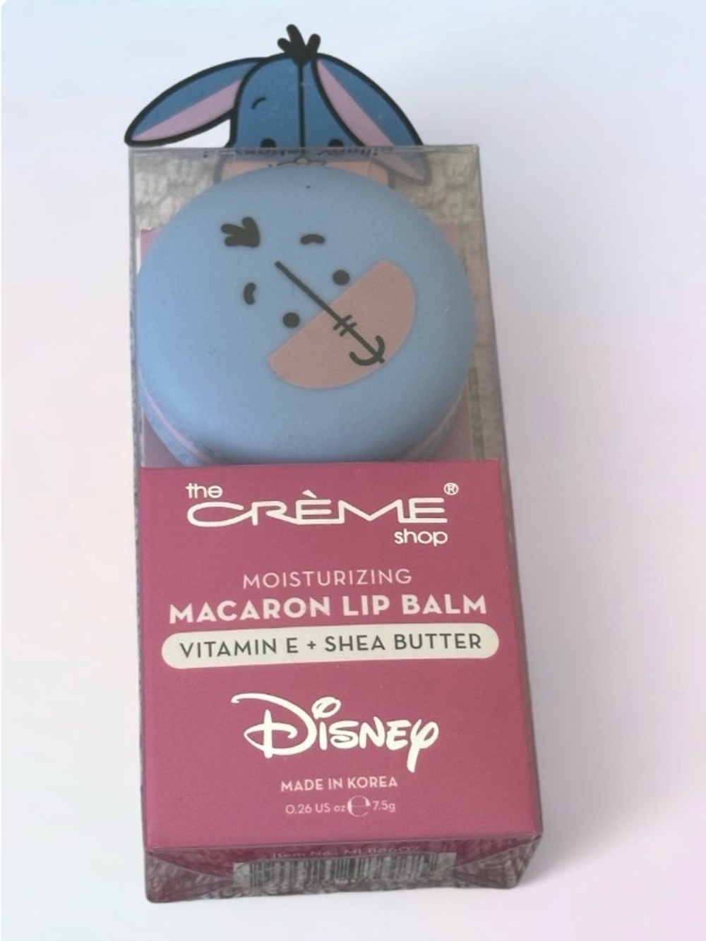 The Crème Shop Disney Eeyore Moisturizing Macaron Lip Balm | Lavendar Vanilla |